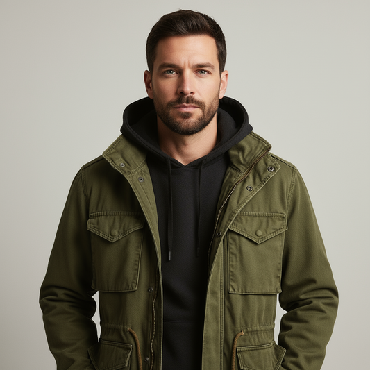 Tyrone Heritage Field Jacket – Men’s Classic Military Style Coat with Timeless Design